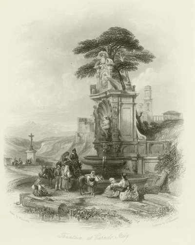 Fontein bij Carnelo door William Leighton Leitch