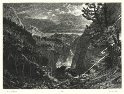 Childe Harold, Canto III, Stanza 96 (gravure) door William Leighton Leitch