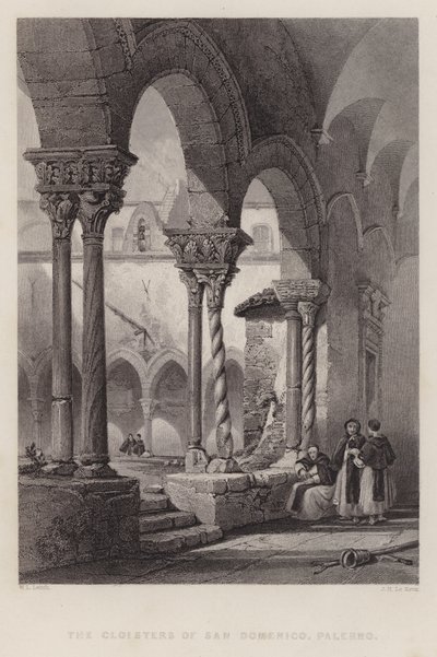 De kloosters van San Domenico, Palermo door William Leighton Leitch