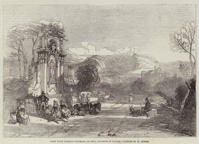 Uitzicht bij Ournelo Contrada di Sora, Koninkrijk Napels door William Leighton Leitch