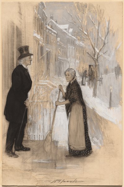 Schets ter illustratie van Niet eervol ontslagen, 1904 door William Leroy Jacobs