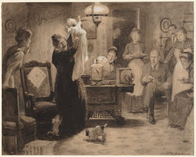 Schets voor illustratie De Stationaire Baby, 1912 door William Leroy Jacobs