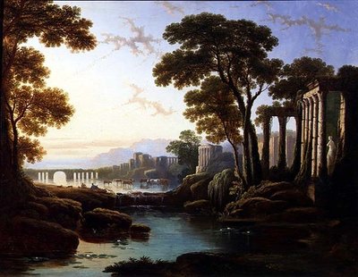 Een klassiek landschap door William Linton