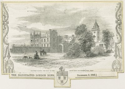 Draton Bassett - "Drayton Manor": houtsnede, nd [ca. 1843] door William Linton