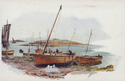 Loch Fyne Haring Skiffs bij Tarbet door William Lionel Wyllie
