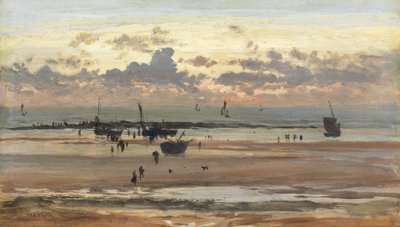 Portel vissersvolk, 1875 door William Lionel Wyllie