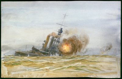 Studie van het voormalige Duitse slagschip 