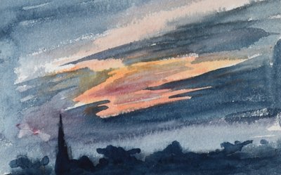 Zonsondergang storm door William Lionel Wyllie