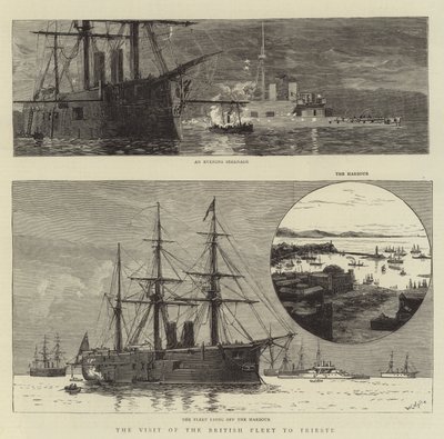 Het Bezoek van de Britse Vloot aan Triëst door William Lionel Wyllie
