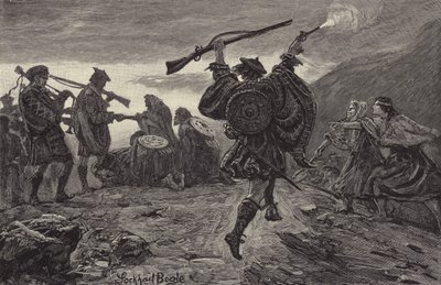 Rob Roy verwelkomd door zijn clan door William Lockhart Bogle