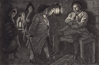 De Baljuw ontdekt Rob Roy in de gevangenis door William Lockhart Bogle