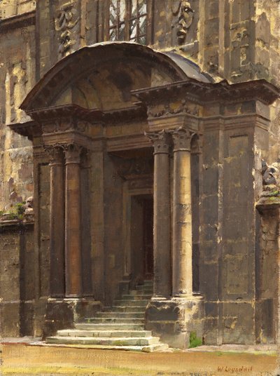 De Veranda van het Oude Ashmolean, Oxford door William Logsdail