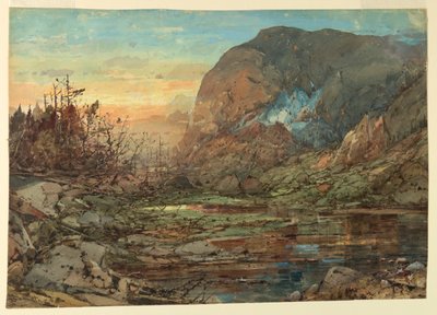 Carter Dome vanaf Carter Lake, New Hampshire door William Louis Sonntag