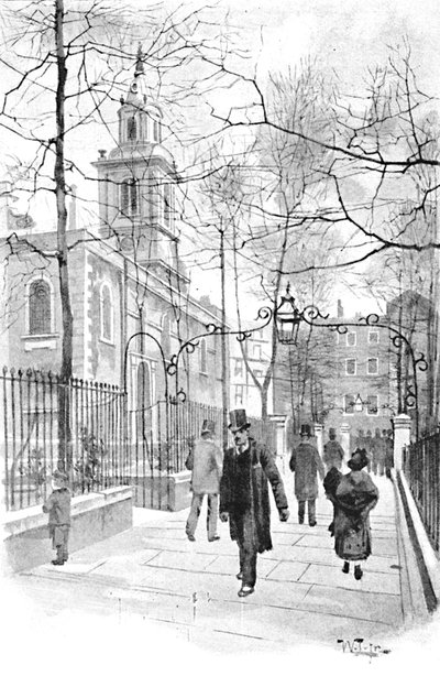 Aldermans Walk, Bishopsgate Street, 1891 door William Luker