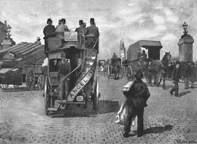 London Bridge, Zuid, 1891 door William Luker