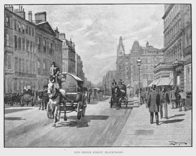 New Bridge Street, Blackfriars door William Luker