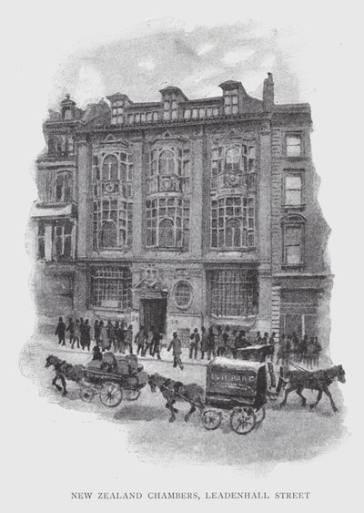 Nieuw-Zeeland Chambers, Leadenhall Street door William Luker