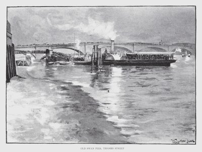 Old Swan Pier, Thames Street door William Luker