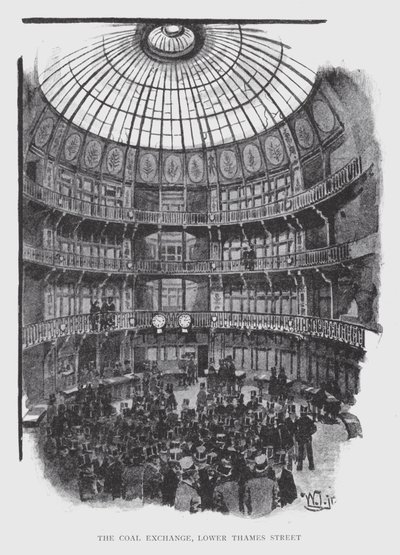 De kolenbeurs, Lower Thames Street door William Luker