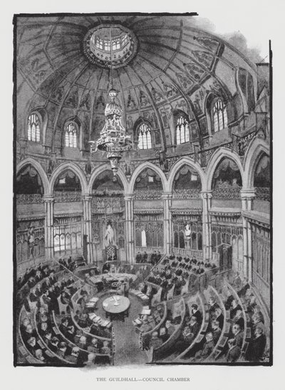 The Guildhall, Raadzaal door William Luker