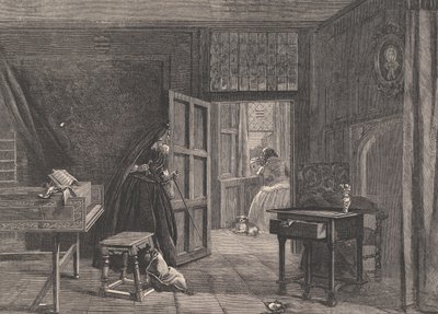 De terugkeer van de chaperonne, uit Illustrated London News, 19 mei 1860 door William Luson Thomas