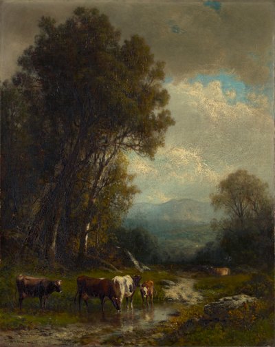 Landschap met Vee door William M. Hart