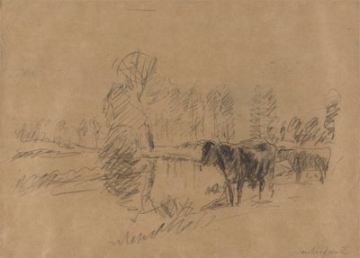 Vee in een Landschap door William Mark Fisher