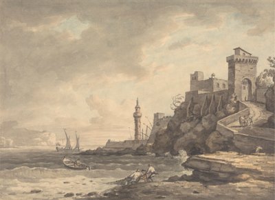 Uitzicht op Livorno door William Marlow