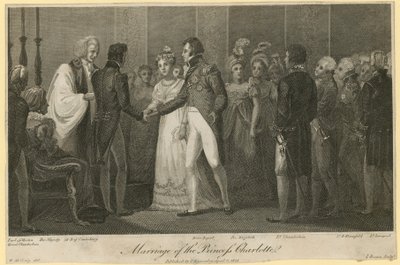 Het huwelijk van prinses Charlotte door William Marshall Craig