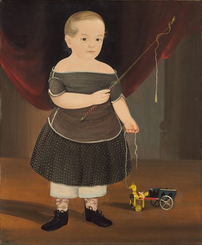 Jongen met Speelgoedpaard en Wagen door William Matthew Prior
