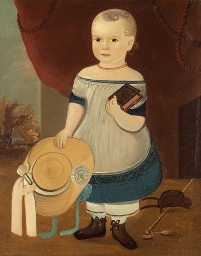 Kind met Strohoed, ca. 1846-1873 door William Matthew Prior