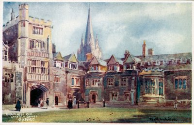 Brasenose College, Oude Quad door William Matthison