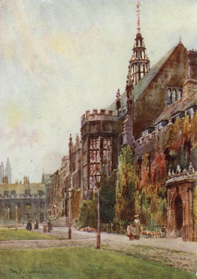 Orielraam van de hal, Trinity Great Court door William Matthison