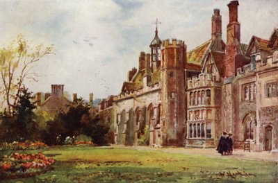 Peterhouse vanaf de Fellows-tuin door William Matthison