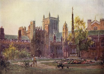 De Poort en Toren van St Johns College door William Matthison