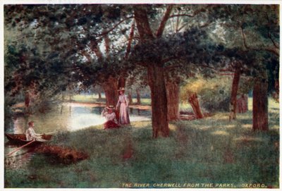 De rivier de Cherwell, vanaf de parken, Oxford door William Matthison