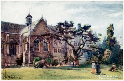 Wadham College vanuit de Tuin door William Matthison