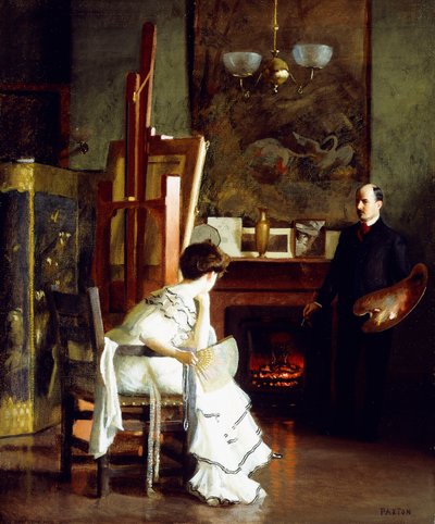 In het Atelier door William McGregor Paxton