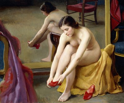 De Rode Muilezels door William McGregor Paxton