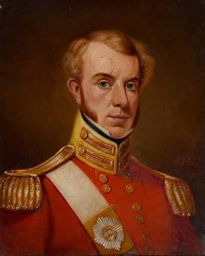 Luitenant (later Luitenant-Kolonel) George Talbot, 8e Bengal Native Infantry door William Melville