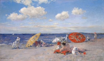 Aan Zee door William Merritt Chase