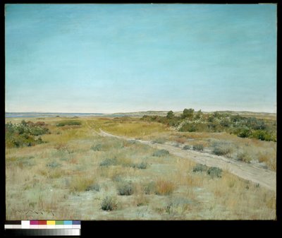 Eerste Teken van de Herfst door William Merritt Chase