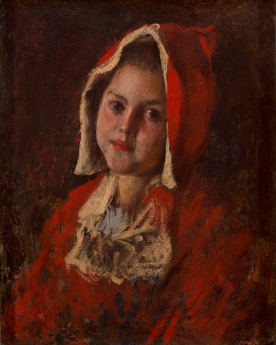 Roodkapje door William Merritt Chase