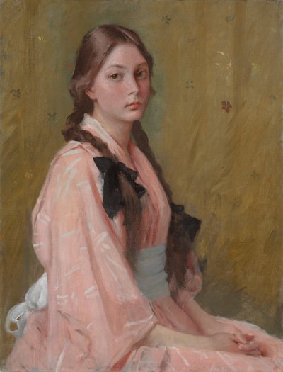 Mona, dochter van mevrouw R. William Merritt Chase door William Merritt Chase