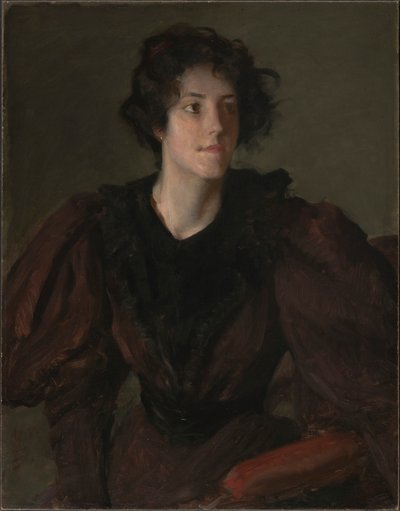 Studie van een jonge vrouw door William Merritt Chase
