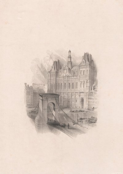 Hotel de Ville, Parijs door William Miller