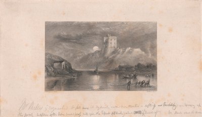 Norham Castle - Maanopkomst door William Miller