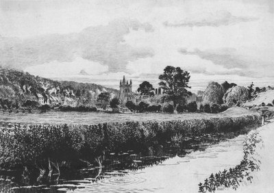 Amersham en de rivier Misbourne, 1904 door William Monk