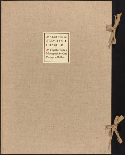 Een Blad uit de Kelmscott Chaucer door William Morris