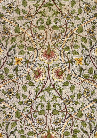 Decoratiestof door William Morris